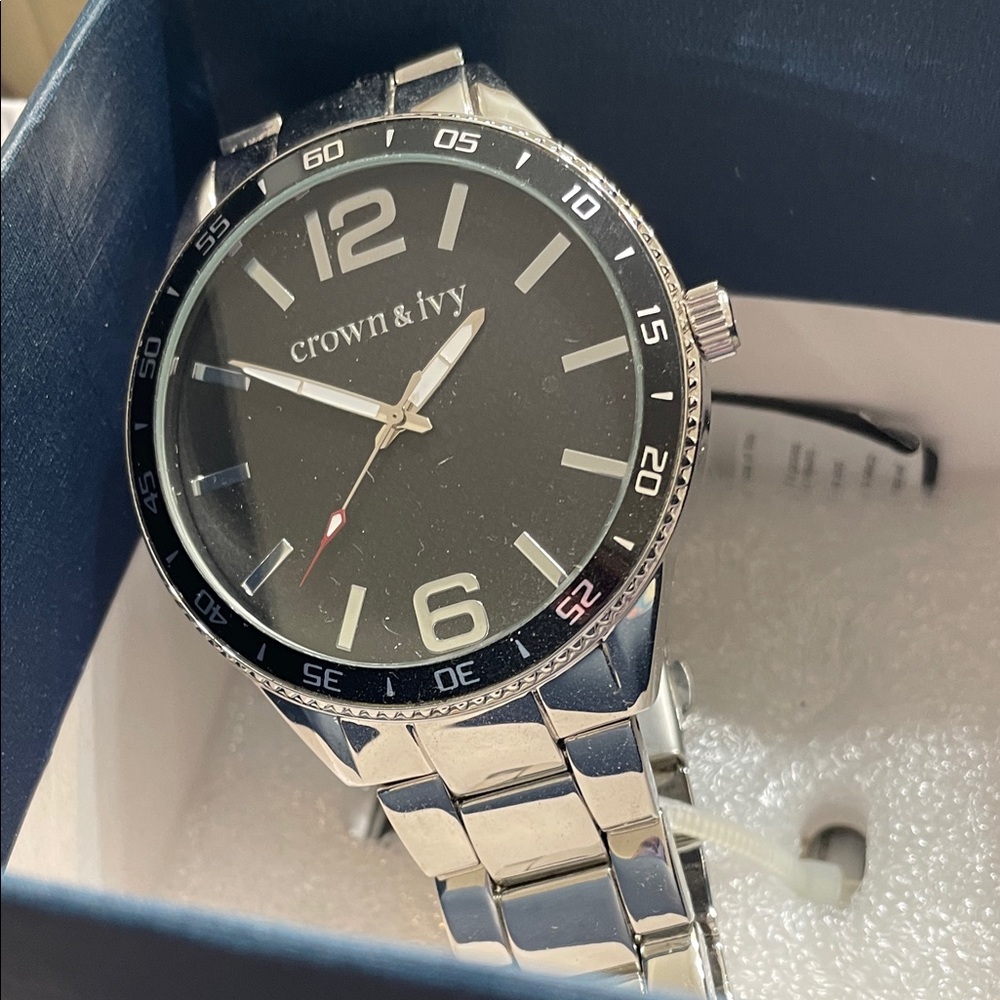 Crown & Ivy Silver Bracelet Watch
